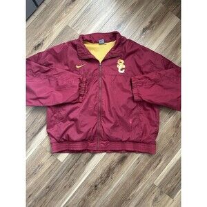 Vintage Nike USC Trojans Cardinal Gold Windbreaker Jacket 3X Team Sports USA